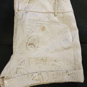 New York and Co Metalic Pearl Shorts